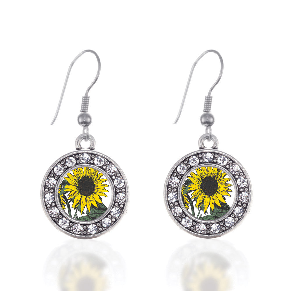 Sunflower Circle Charm