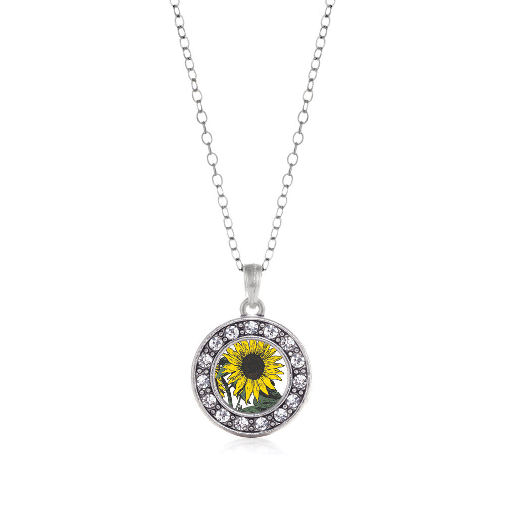 Sunflower Circle Charm