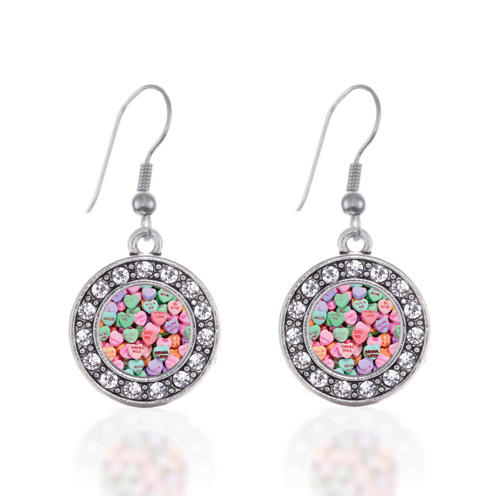 Candy Hearts Circle Charm