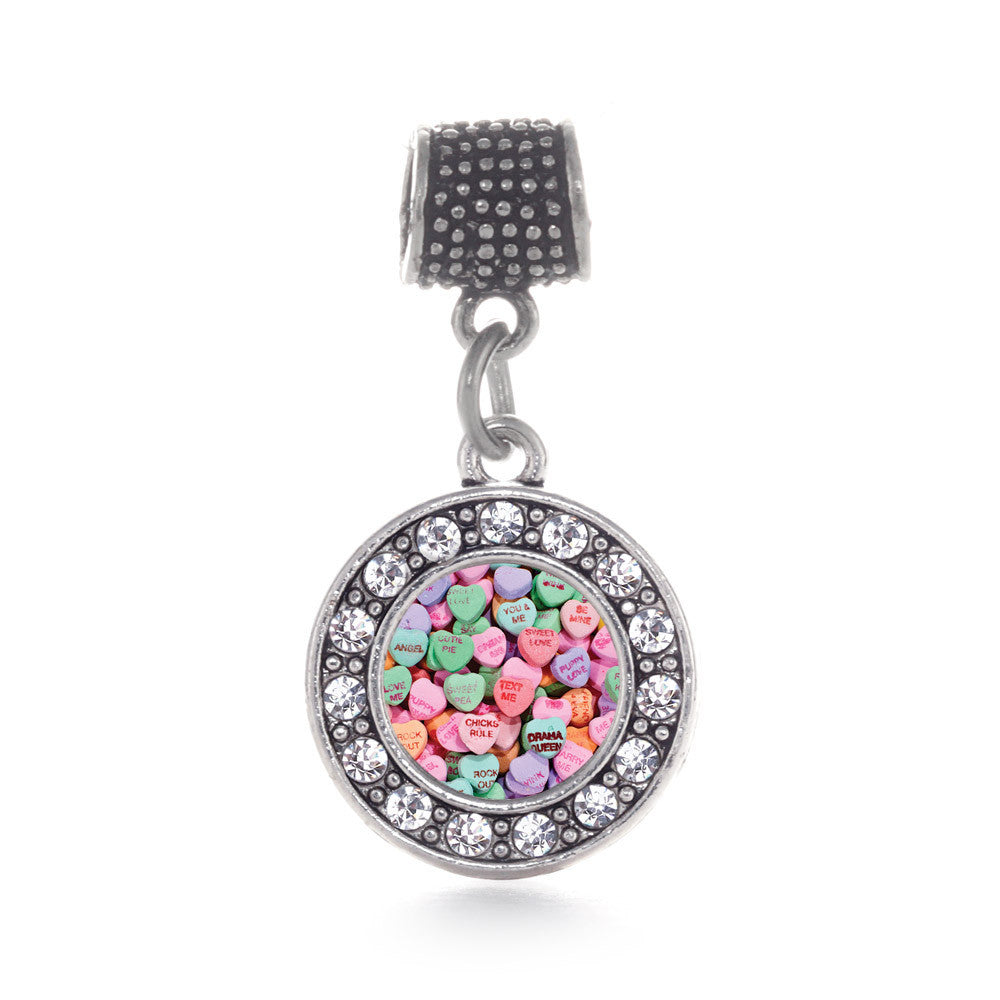 Candy Hearts Circle Charm
