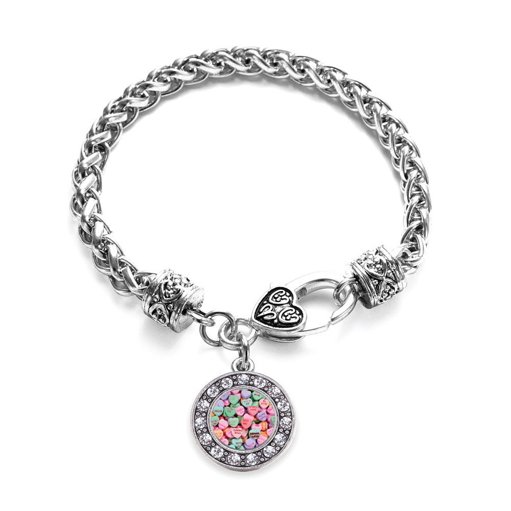 Candy Hearts Circle Charm