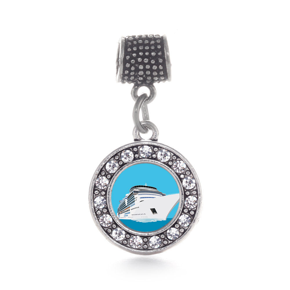 Bon Voyage Cruise Ship Circle Charm