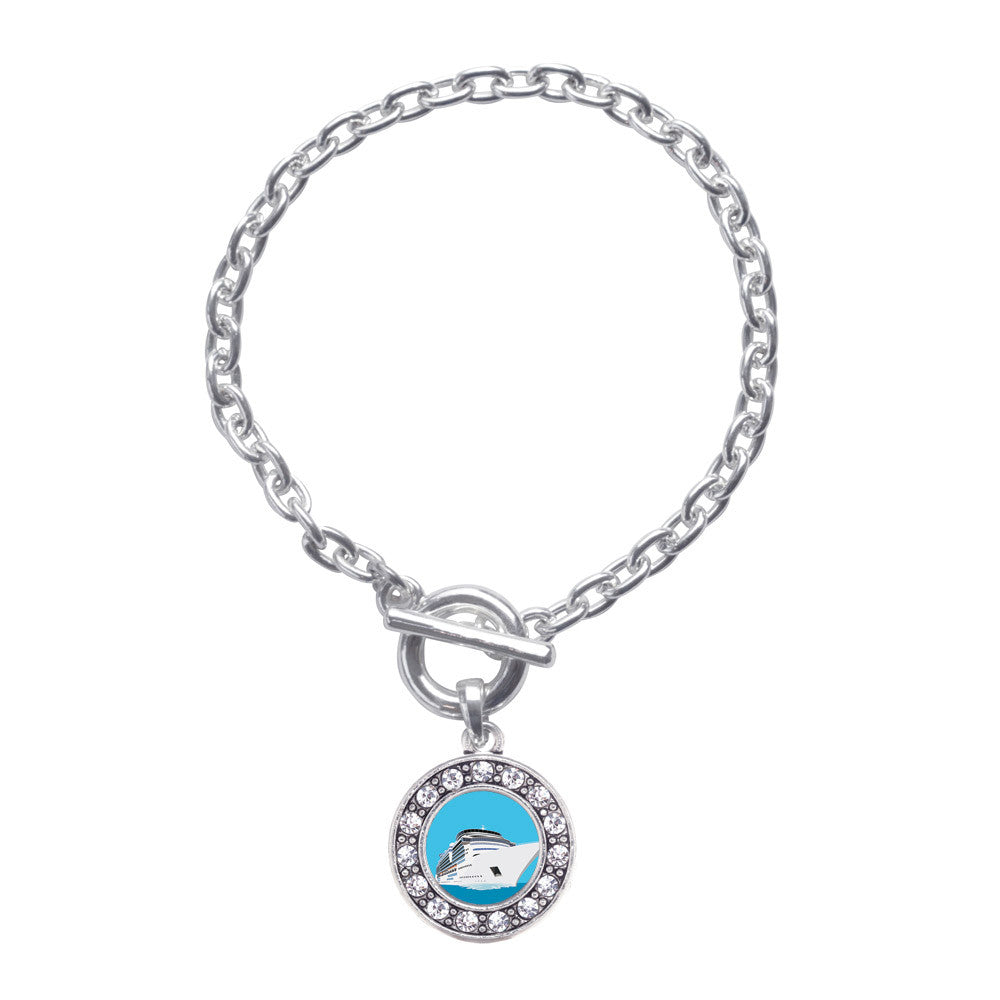 Bon Voyage Cruise Ship Circle Charm