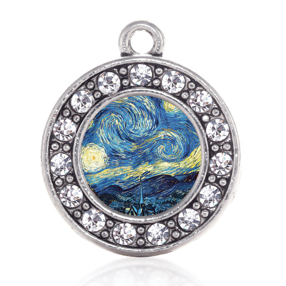 Starry Night Circle Charm
