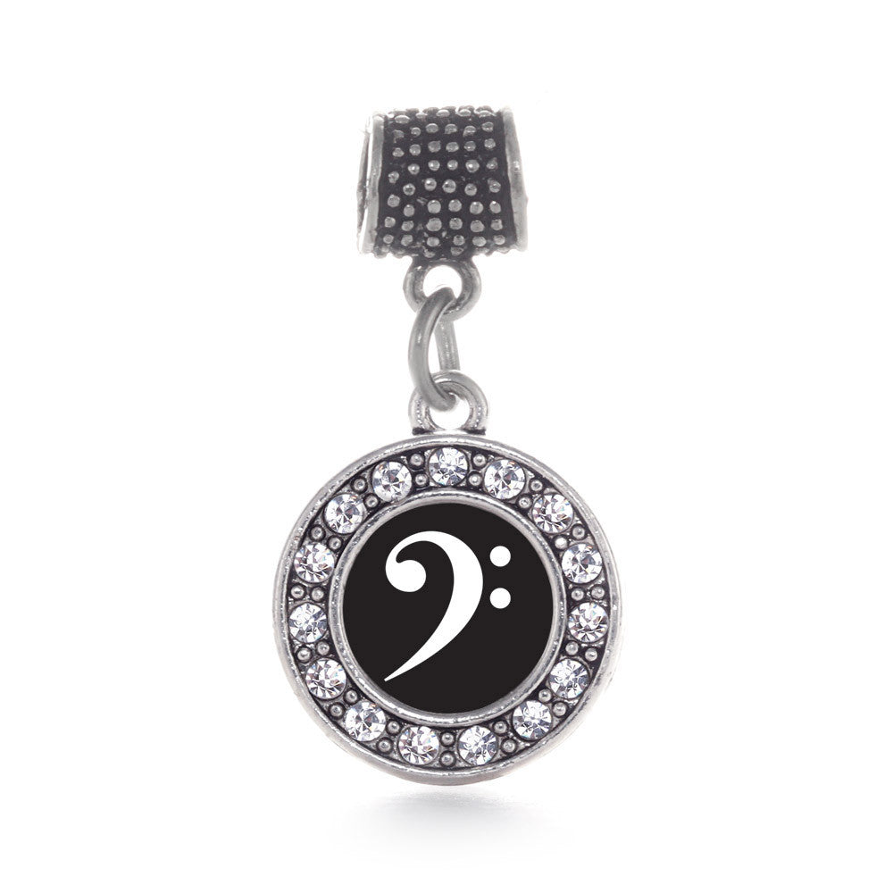 Bass Clef Circle Charm
