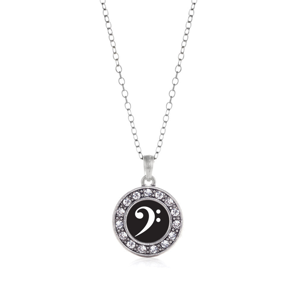 Bass Clef Circle Charm