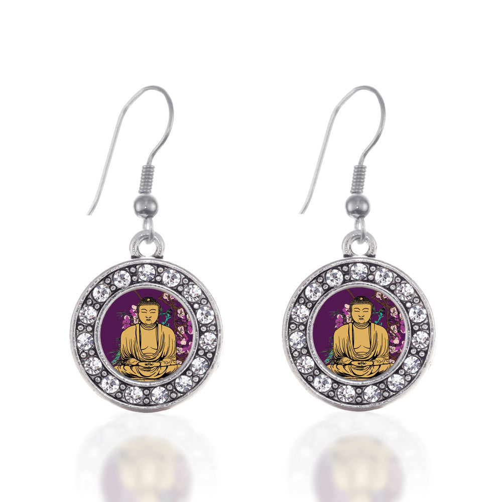 Buddha And Cherry Blossoms Circle Charm