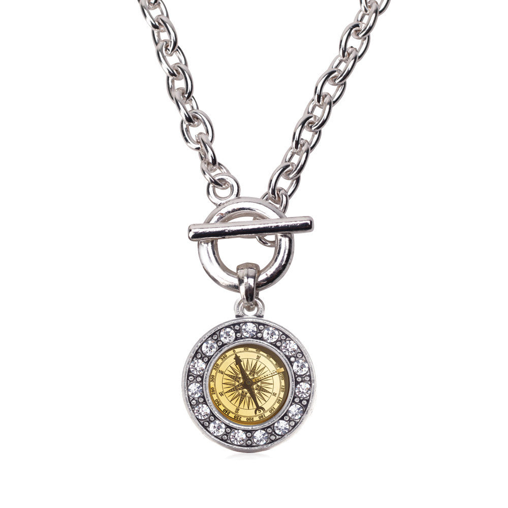 Compass  Circle Charm