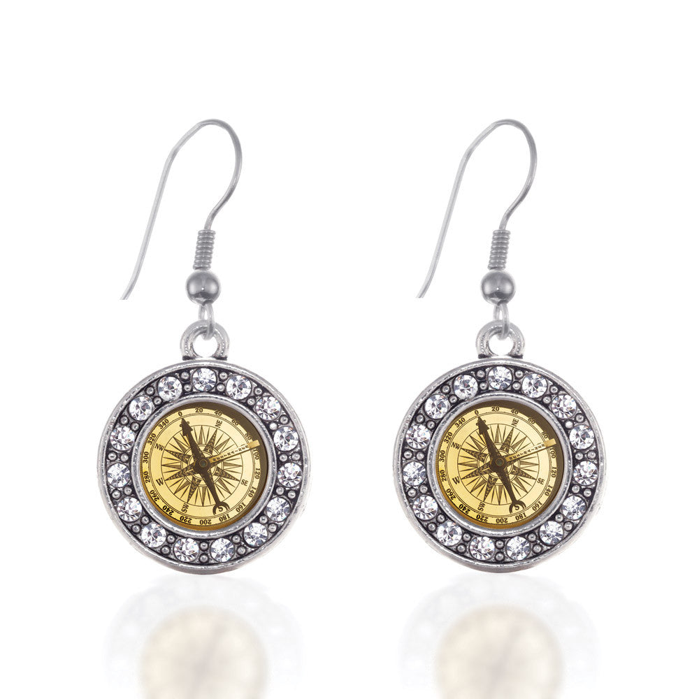 Compass  Circle Charm