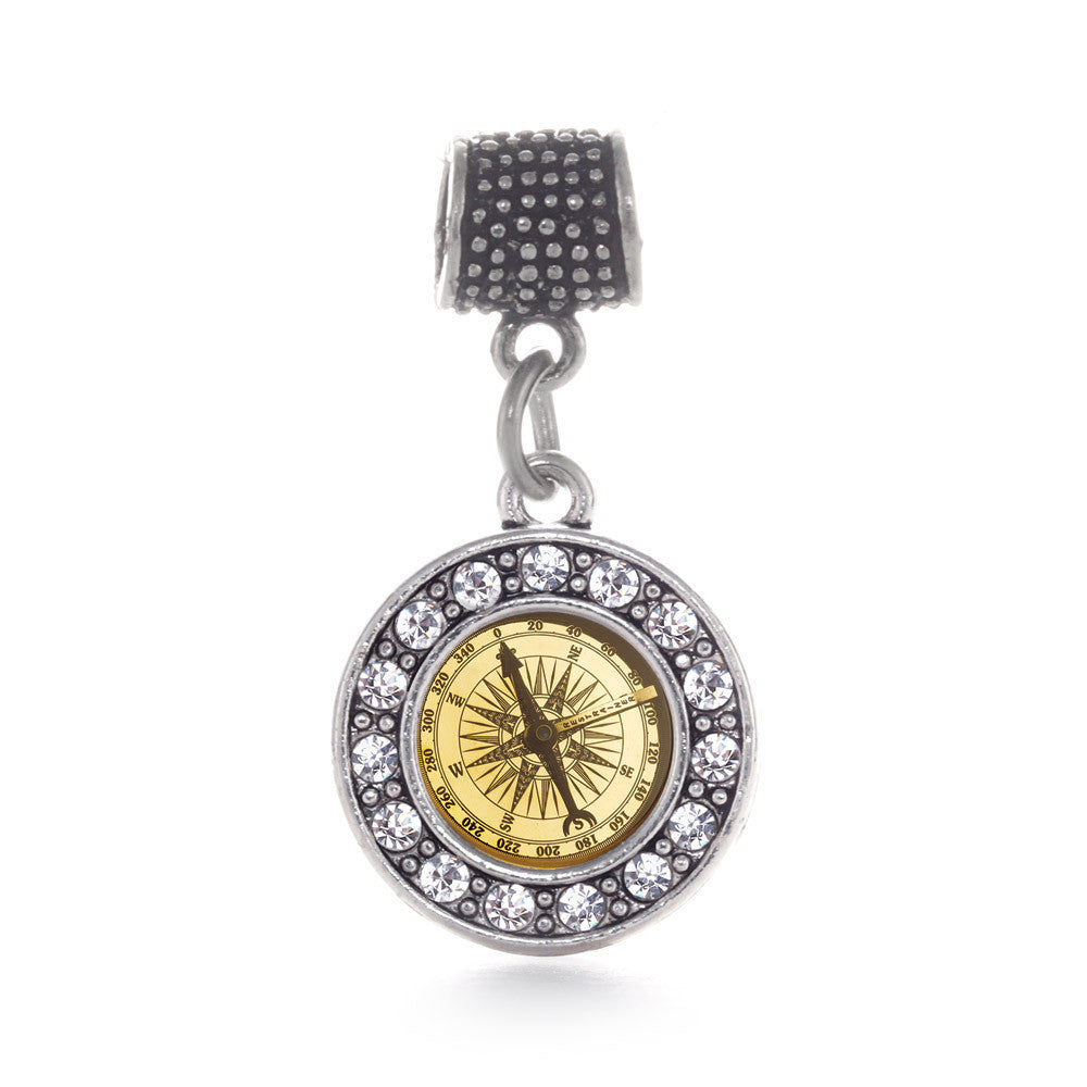 Compass  Circle Charm
