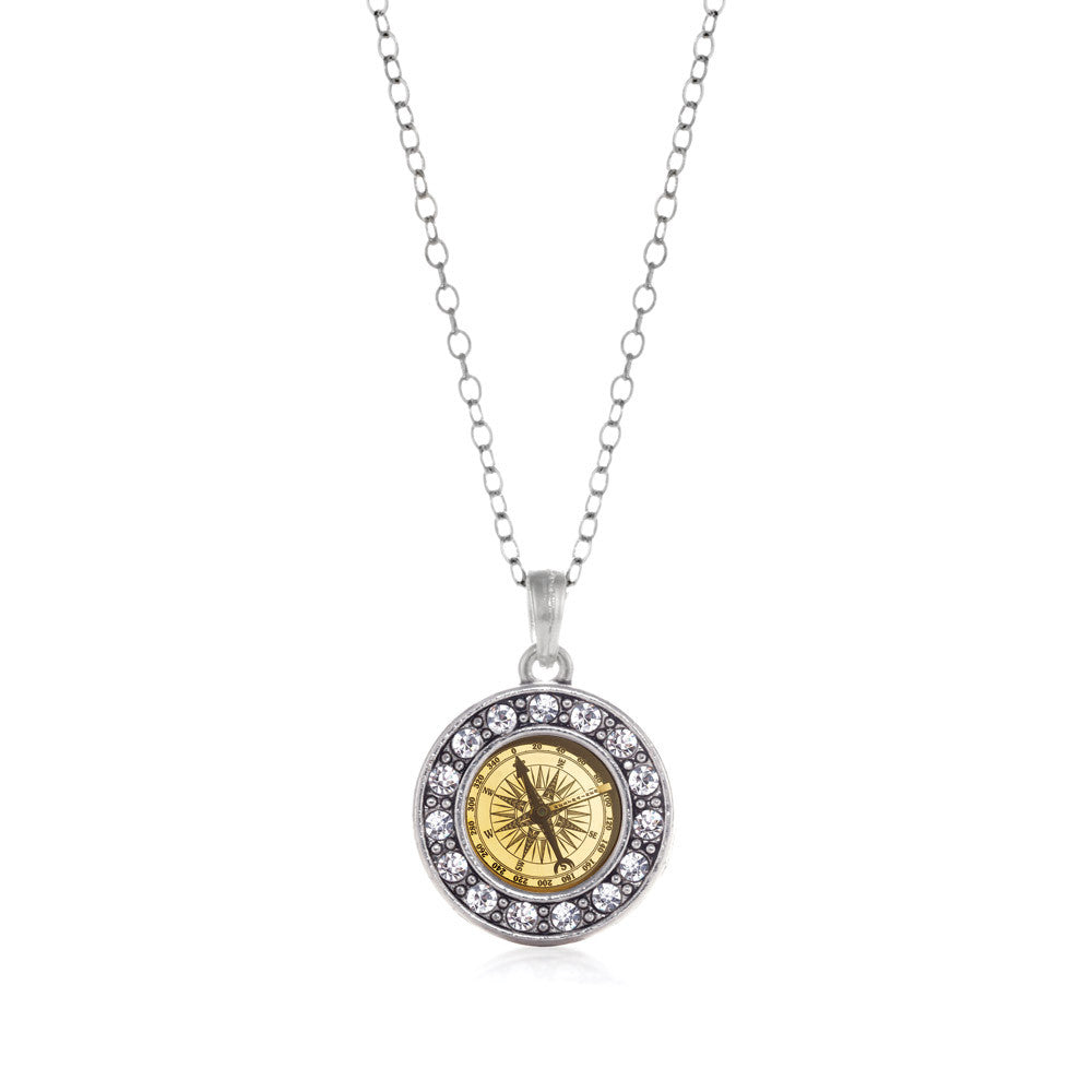 Compass  Circle Charm
