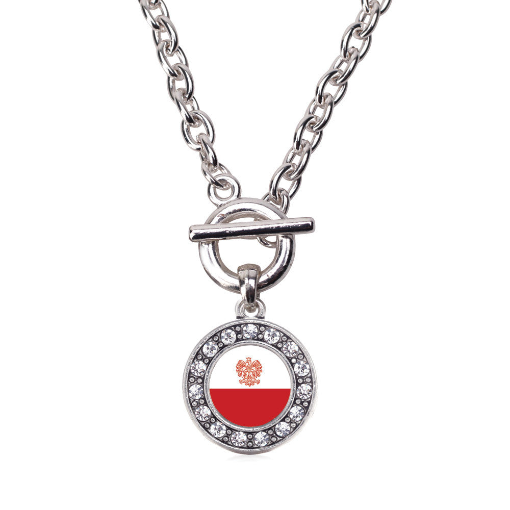 Polish Flag Circle Charm