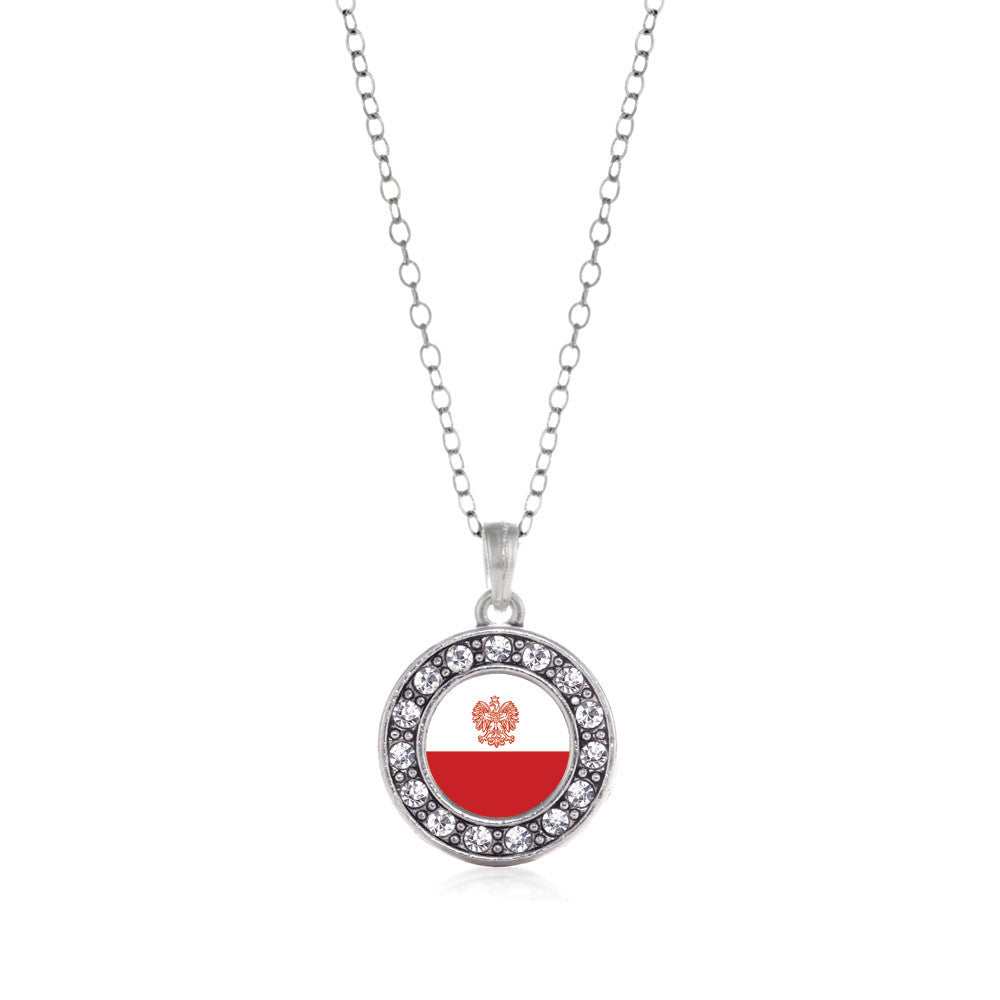 Polish Flag Circle Charm