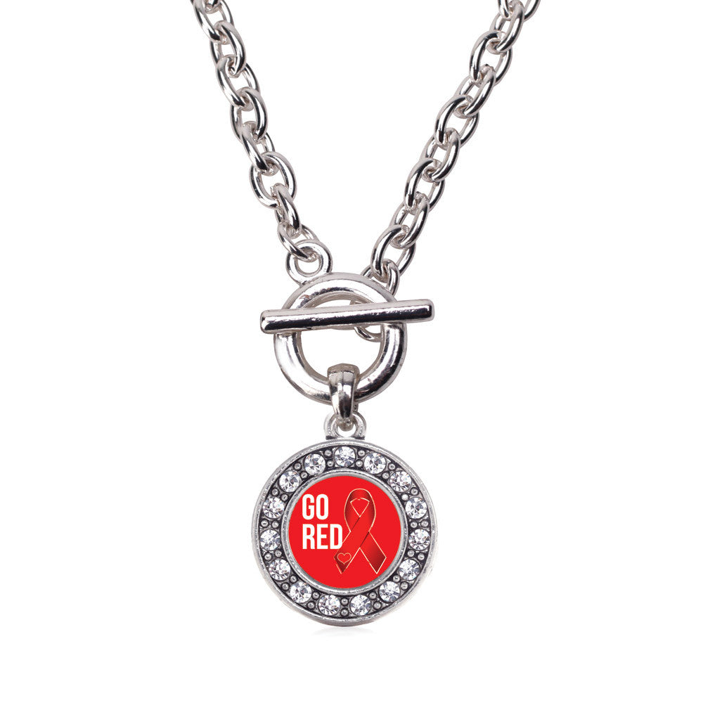 Go Red Heart Disease Awareness Circle Charm