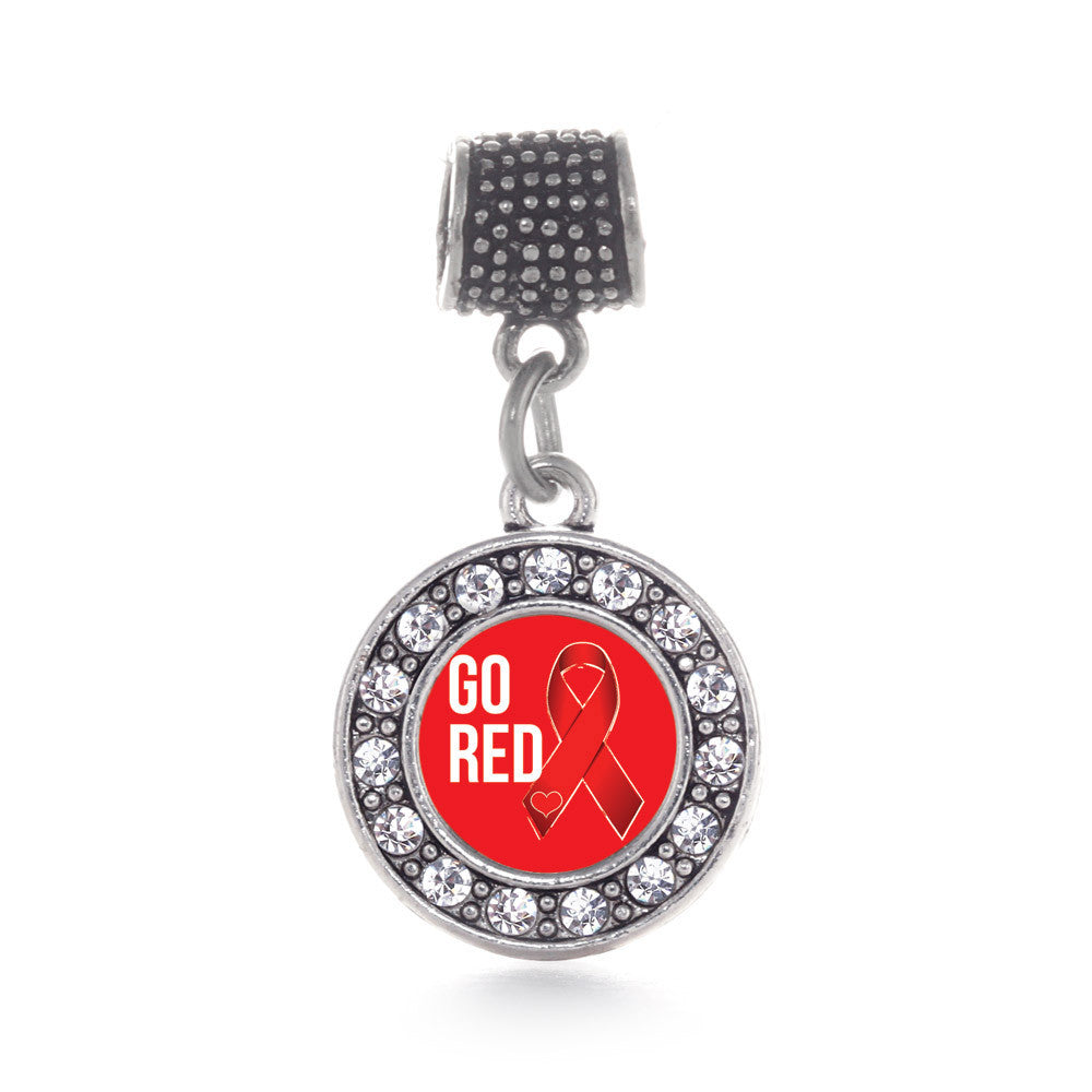 Go Red Heart Disease Awareness Circle Charm