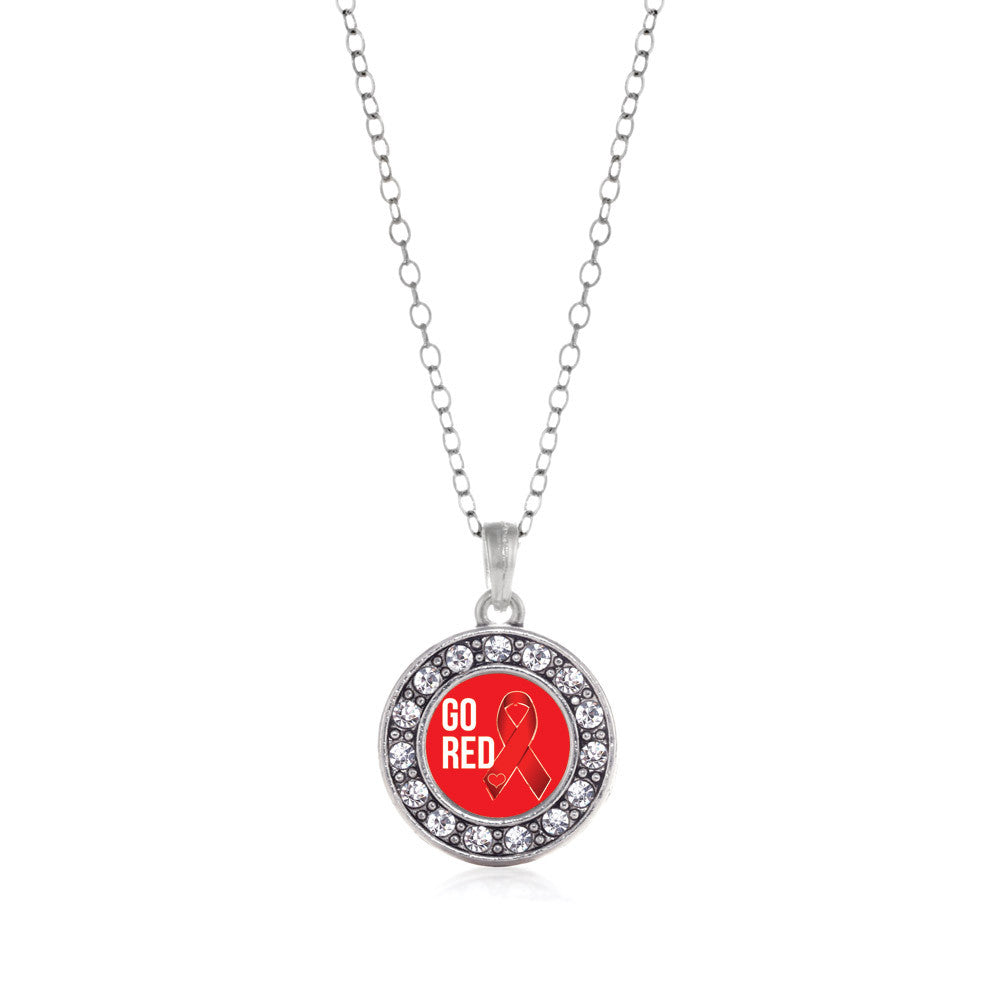 Go Red Heart Disease Awareness Circle Charm