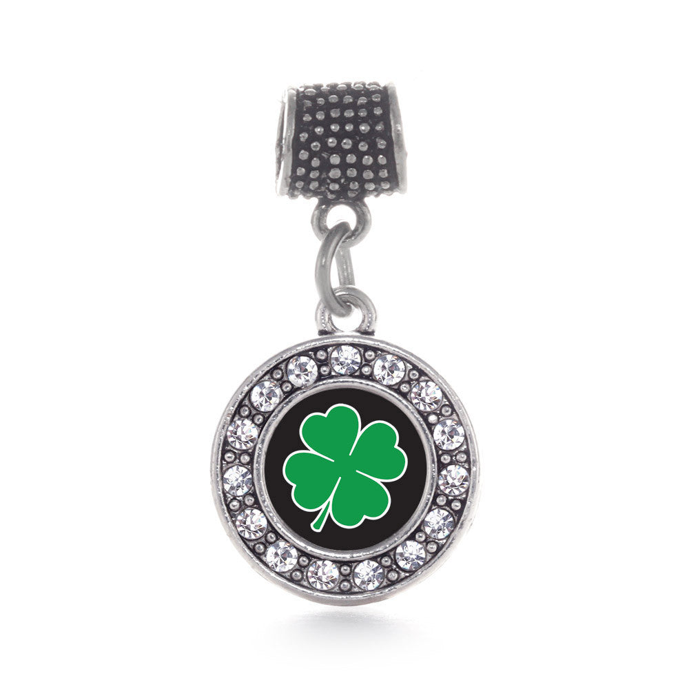 Four Leaf Clover Circle Charm