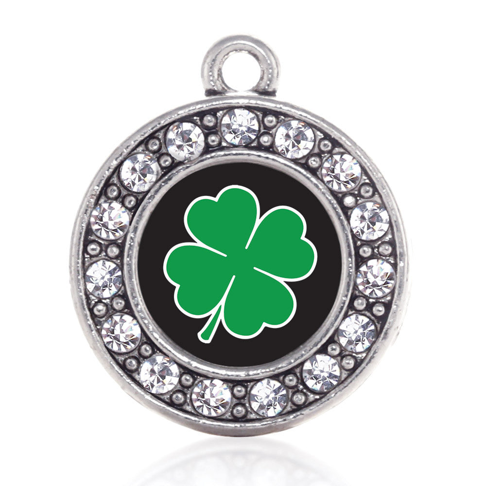 Four Leaf Clover Circle Charm