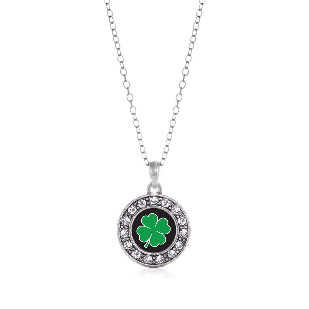 Four Leaf Clover Circle Charm