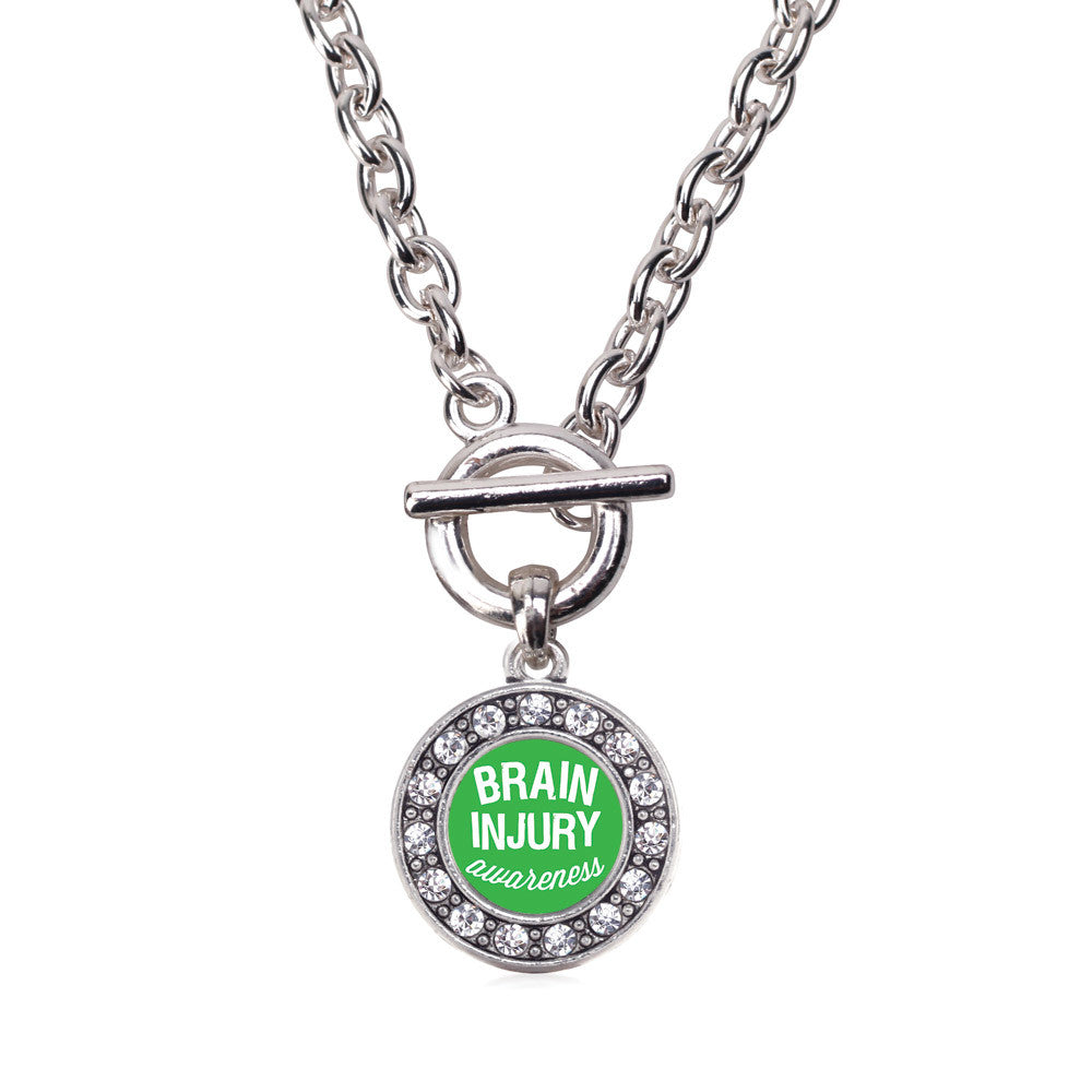 Brain Injury Awareness  Circle Charm