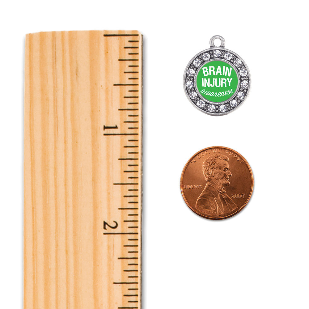Brain Injury Awareness  Circle Charm
