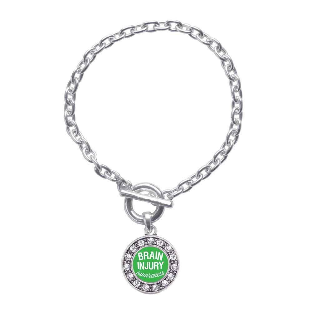 Brain Injury Awareness  Circle Charm