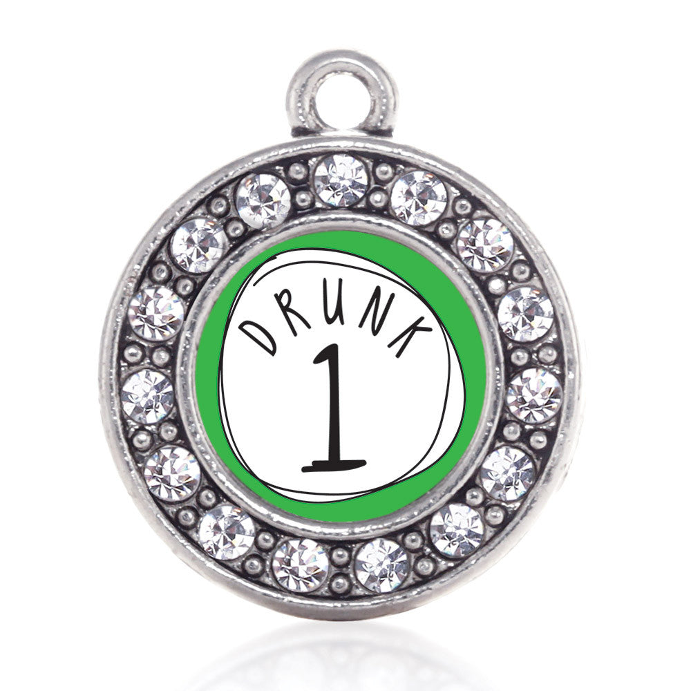 Drunk One  Circle Charm