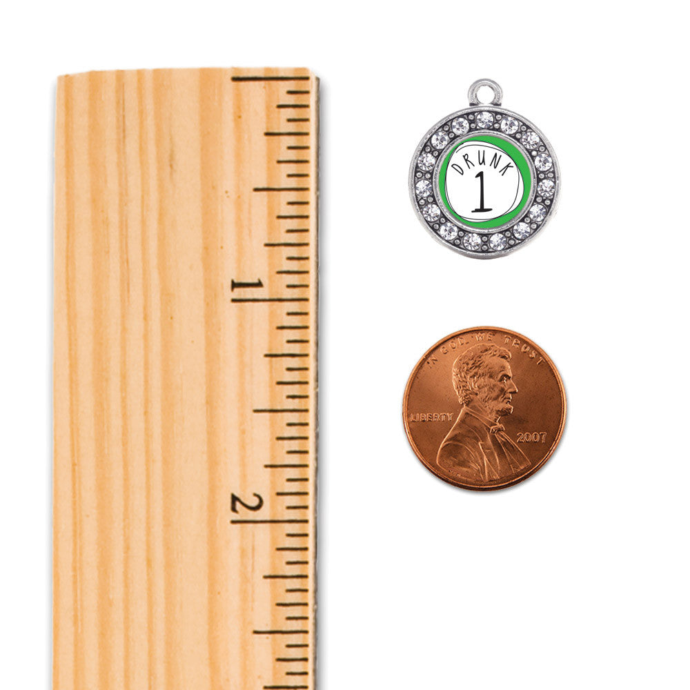 Drunk One  Circle Charm