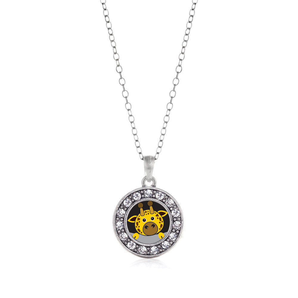 Peeking Giraffe Circle Charm