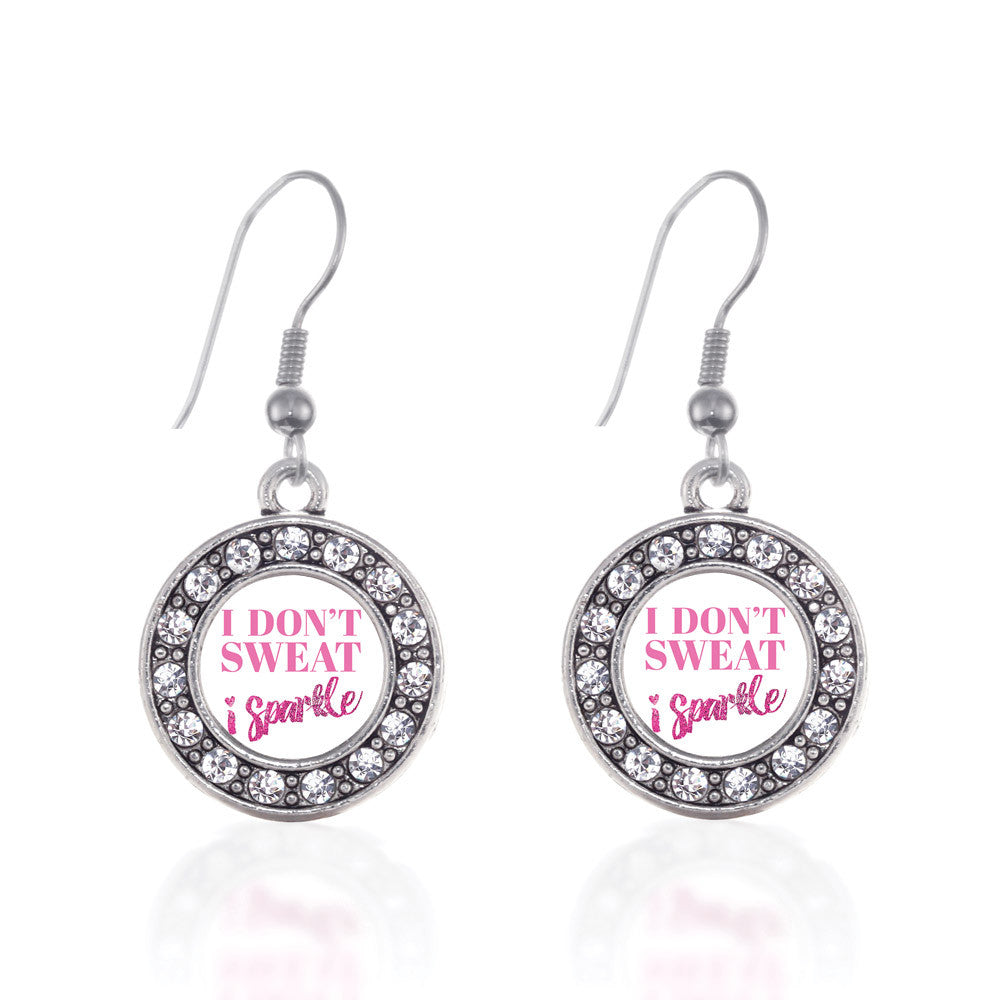 I Don't Sweat, I Sparkle Circle Charm
