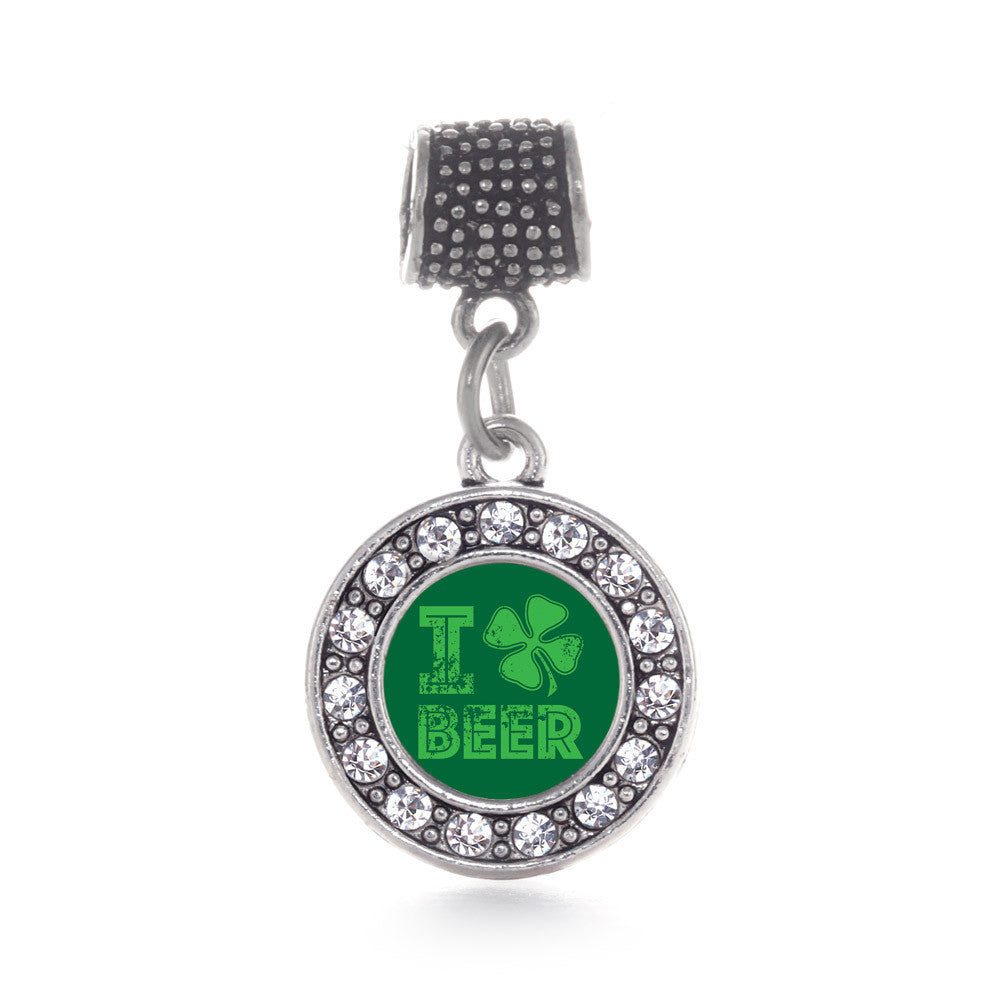 I Love Beer  Circle Charm