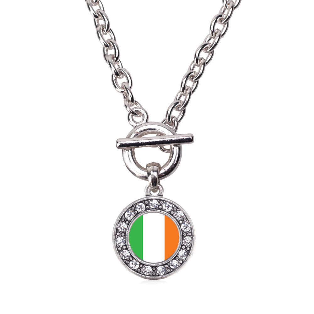 Ireland Flag Circle Charm