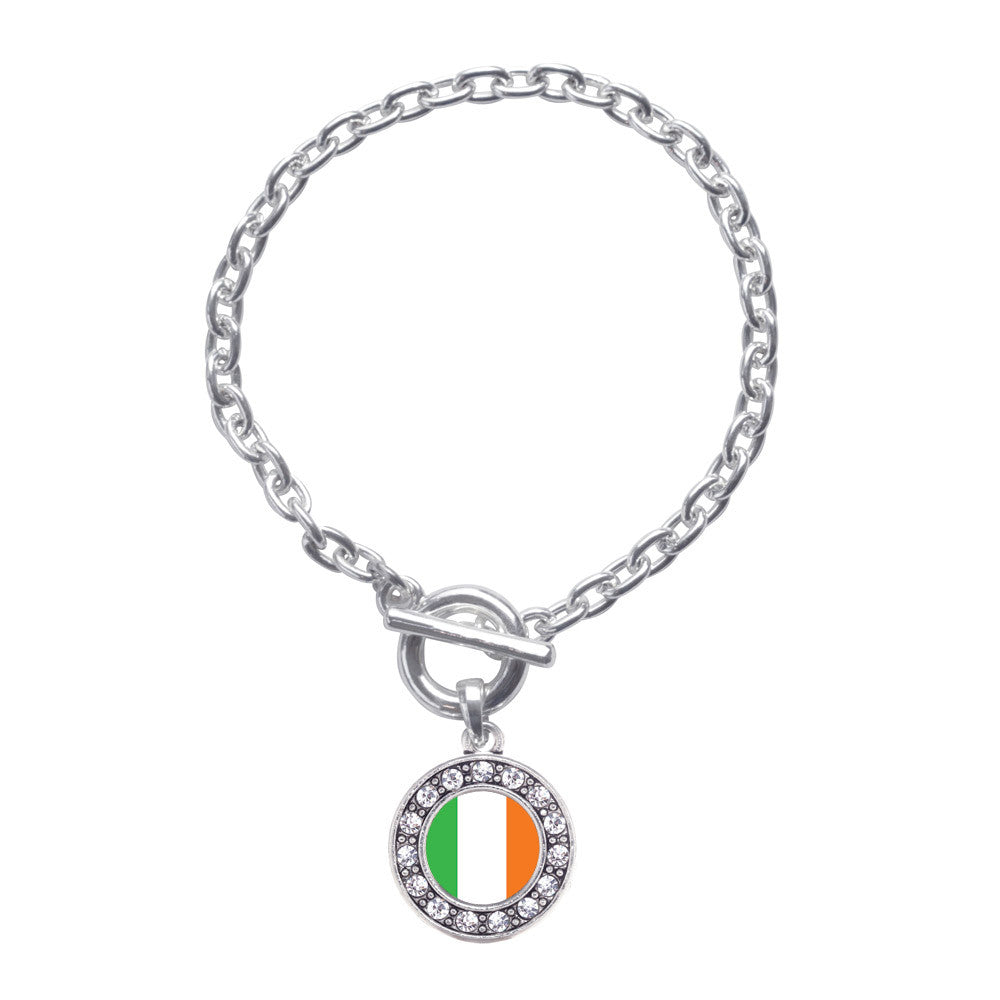 Ireland Flag Circle Charm