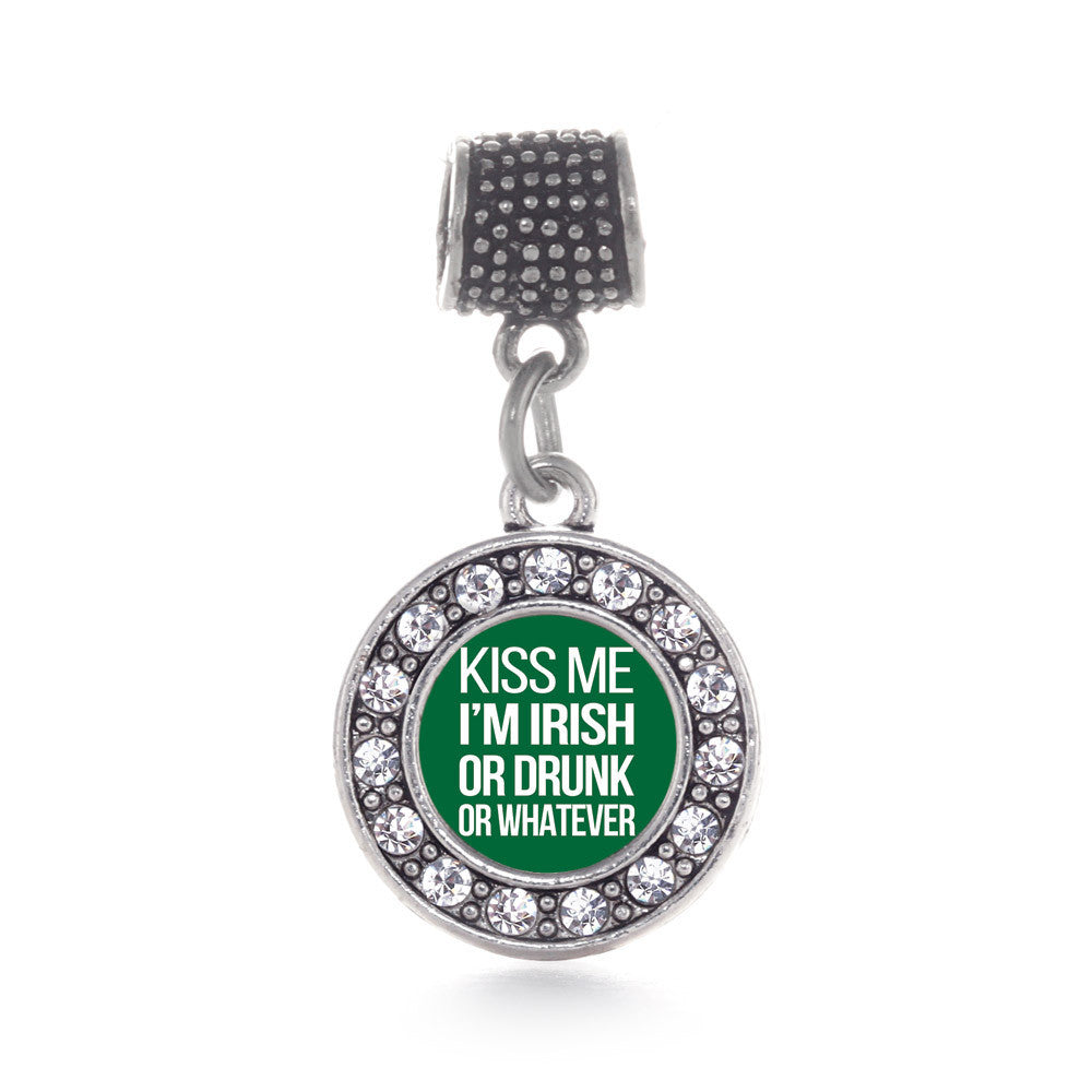 Kiss Me I'm Drunk Circle Charm