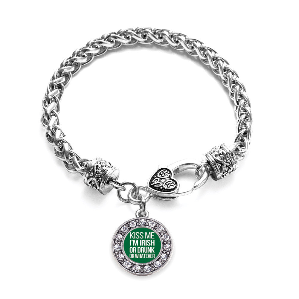 Kiss Me I'm Drunk Circle Charm