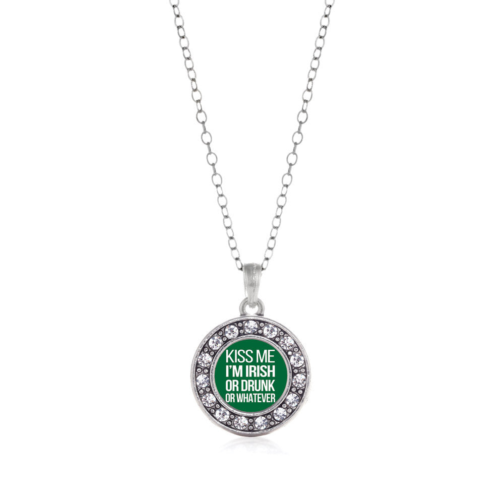 Kiss Me I'm Drunk Circle Charm