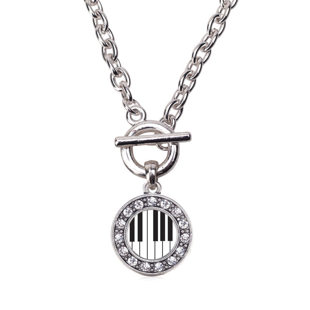 Piano Keys Circle Charm