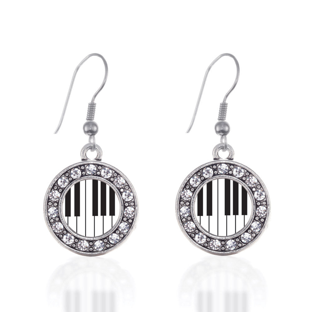 Piano Keys Circle Charm