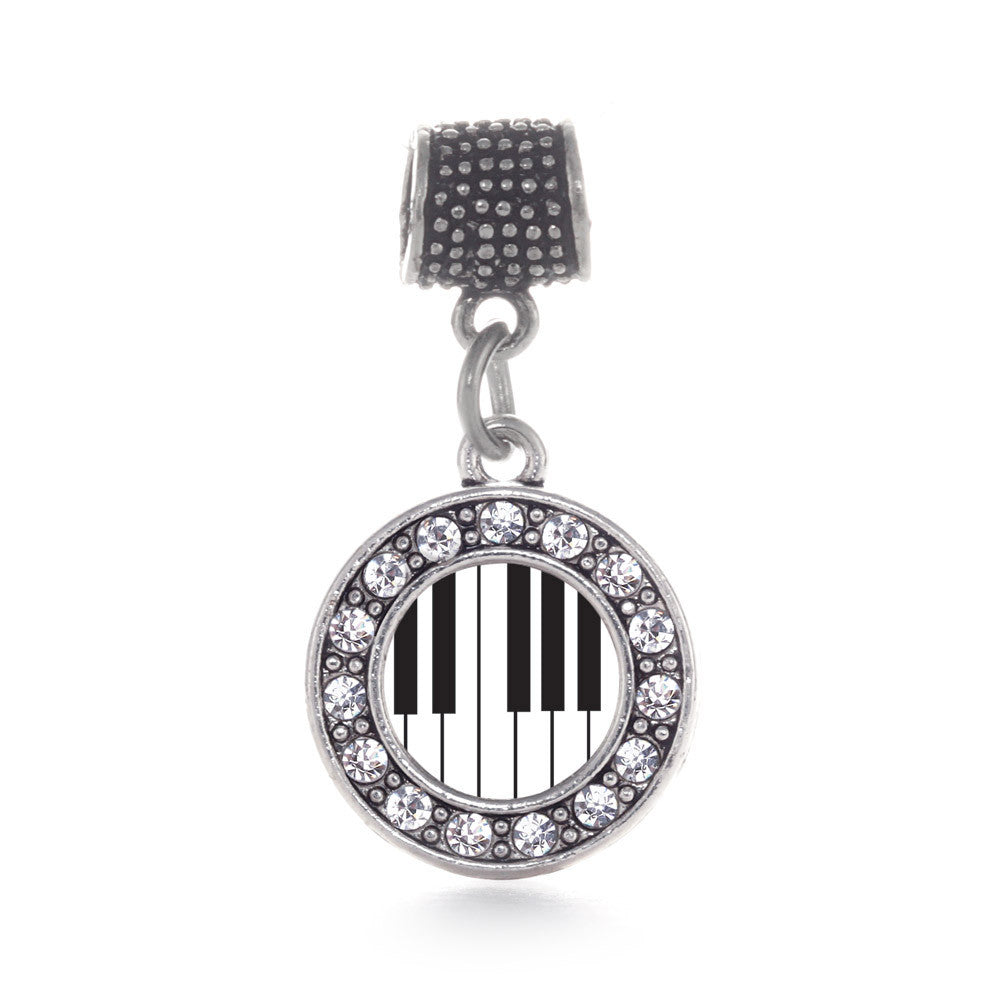 Piano Keys Circle Charm
