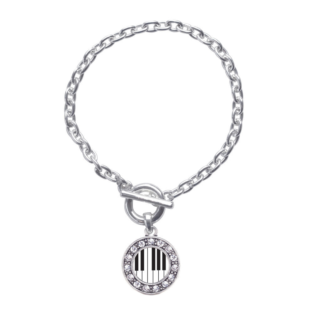 Piano Keys Circle Charm