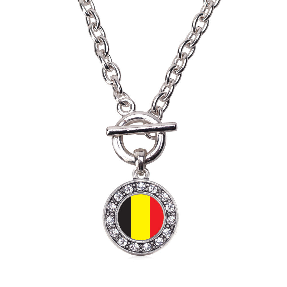 Belgium Flag Circle Charm