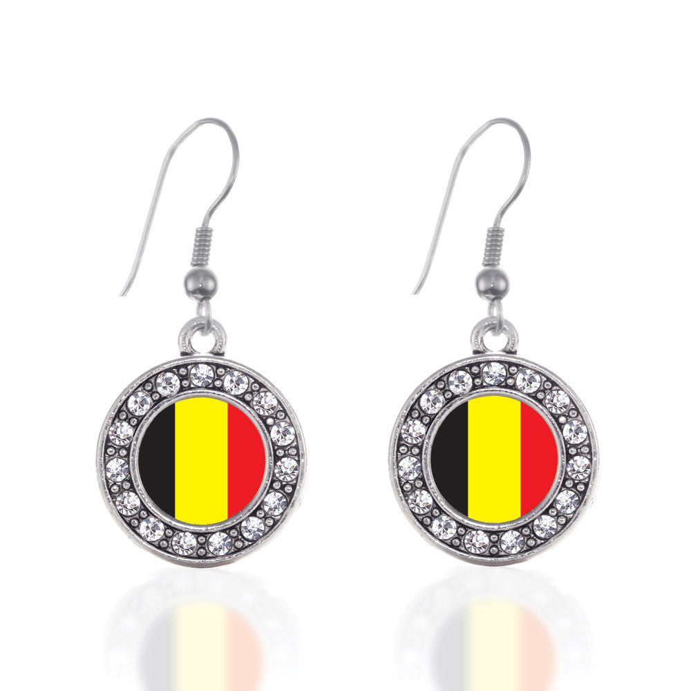 Belgium Flag Circle Charm