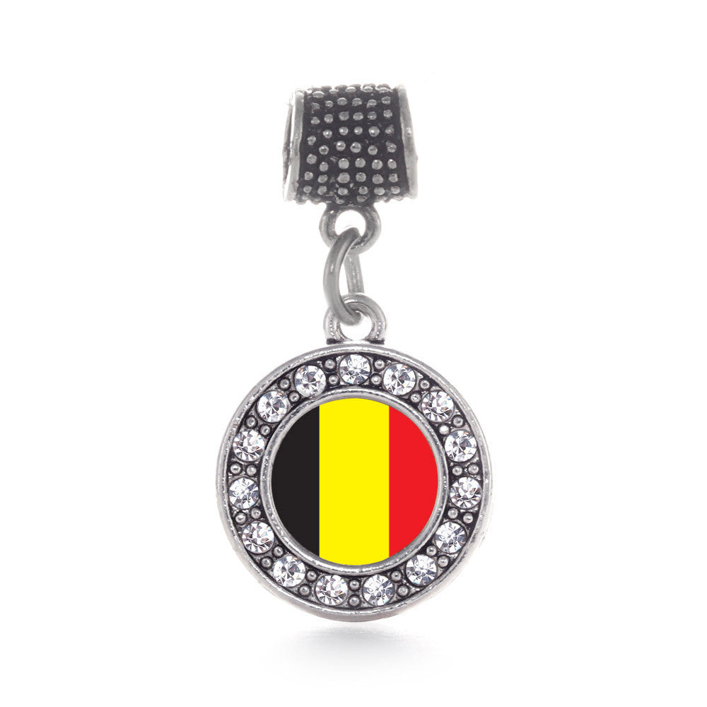 Belgium Flag Circle Charm