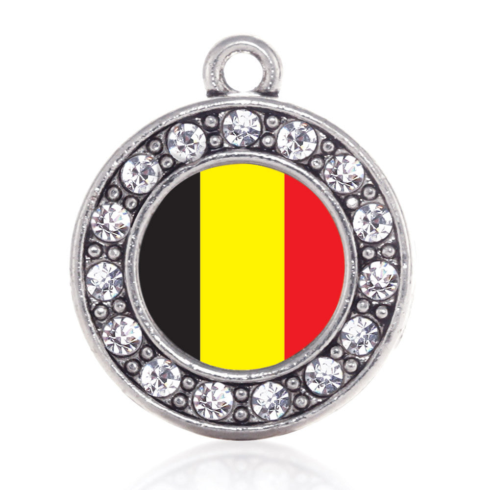 Belgium Flag Circle Charm