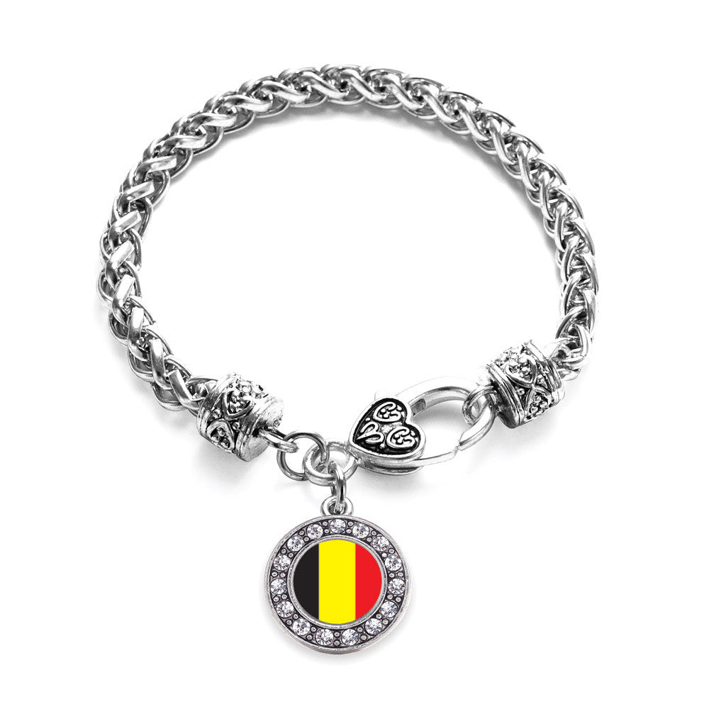 Belgium Flag Circle Charm