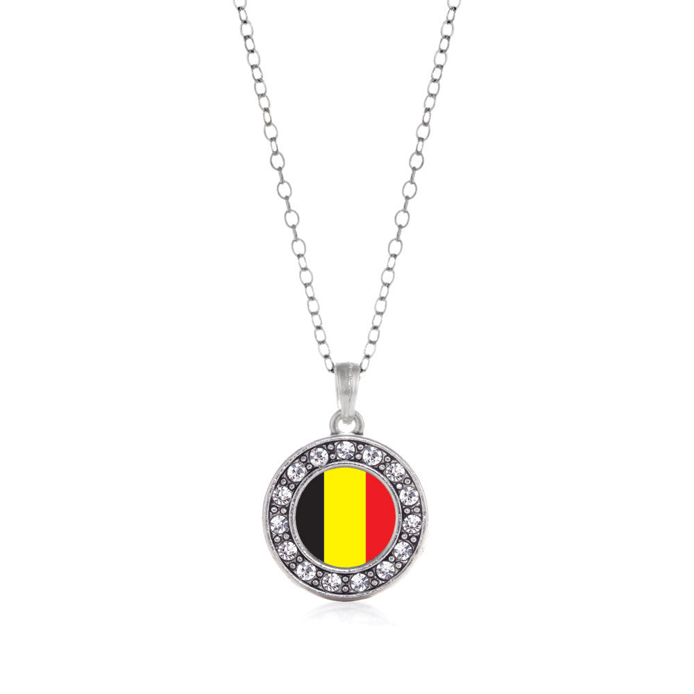 Belgium Flag Circle Charm