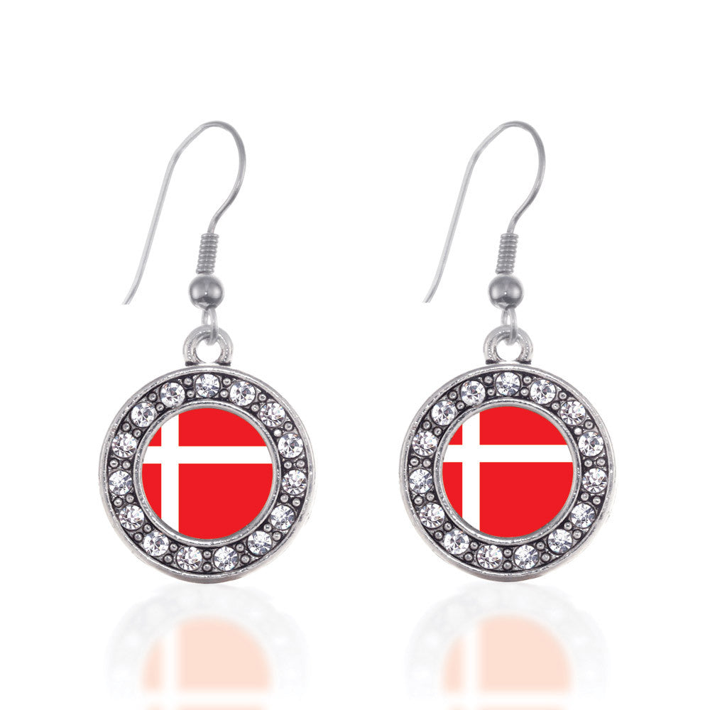 Denmark Flag Circle Charm