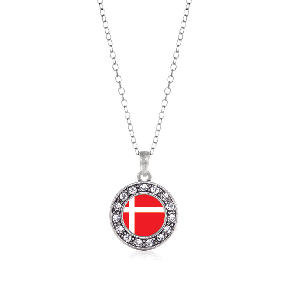 Denmark Flag Circle Charm