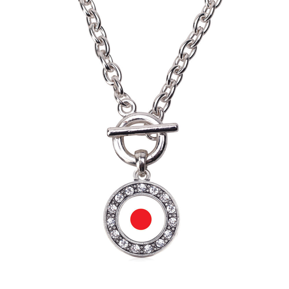 Japan Flag  Circle Charm