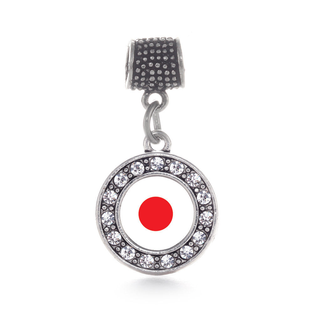 Japan Flag  Circle Charm